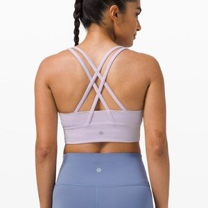 Purple lululemon Energy Longline bra
